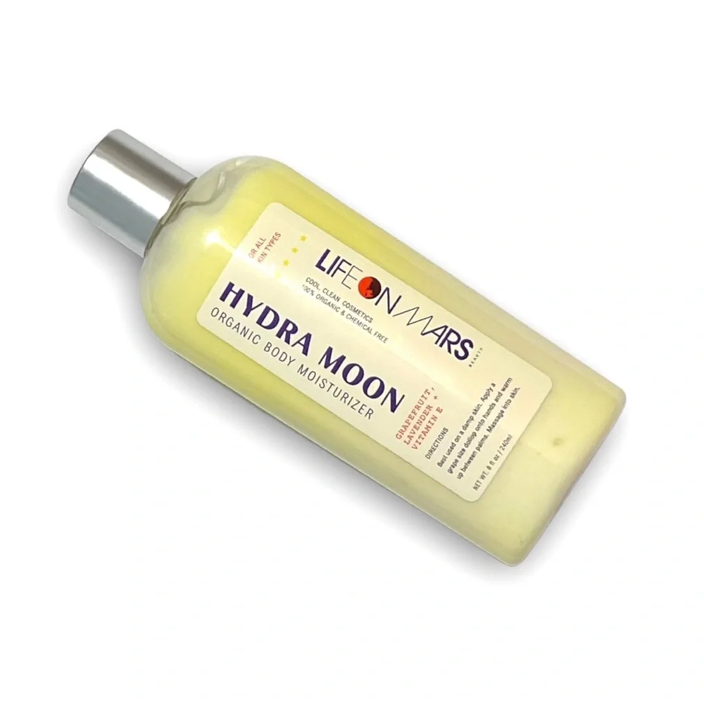Life on Mars Hydra Moon Organic Body Moisturizer Grapefruit, Lavender, Vitamin E